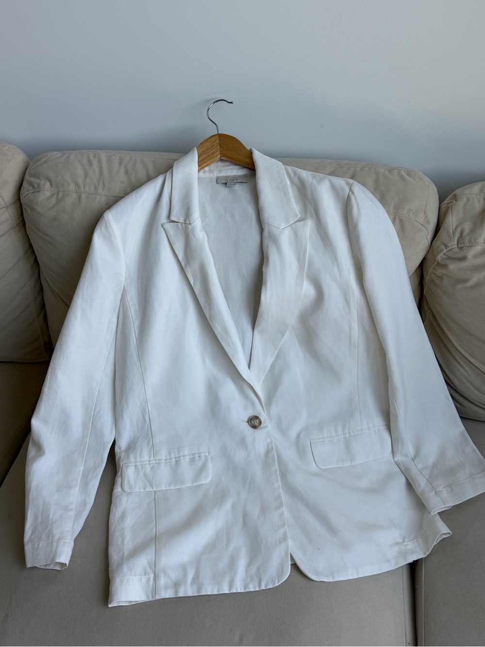 LOFT White Tailored Blazer